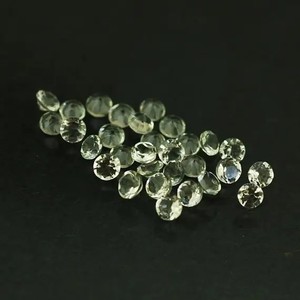 Pierre d'améthyste verte naturelle de 3.5mm à facettes ronde en vrac pierre précieuse en gros au prix d'usine pierres pour fournisseur de sertissage de bijoux - Product Image 1