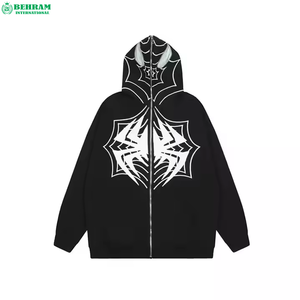 Latest Design Unisex Fleece Full Zip Hoodie Streetwear Heavyweight Cotton Breathable Quick Dry Winter hoodie - Product Image 3