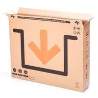 Robuste Verstärkte Doppelwellen-Wellpappe-Boxen 81x13x69 cm - für Gemälde und Fernseher bis zu 37 Zoll