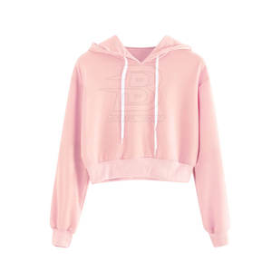 Service OEM – Nouveaux sweats à capuche courts doublés sur mesure, style décontracté hiver avec logo frontal, séchage rapide, haute qualité, en promotion - Product Image 1