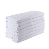 Serviettes de cuisine en toile de coton 100 % AALISHAN, tissées unies, carrées 27x27cm, personnalisables avec impression et couture, jetables