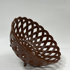 Panier de rangement en plastique pour la cuisine Panier à mailles creuses empilable en PP OEM Vietnam pour la cuisine Étiquette personnalisée - Product Image 2