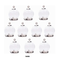 10 pièces 20x15mm mignon Mini globe en verre clair avec couvercle en verre dôme en verre