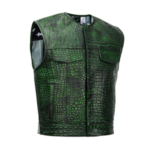 Hot Leathers Ten Pocket Cowhide Leather Vest ( Size - View #3