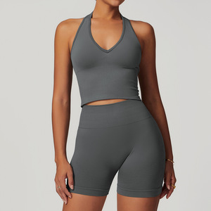 2 piece <b>set</b> women Women's <b>Sets</b> Yoga <b>Short</b> Outfit Two Piece <b>Tops</b> <b>and</b> High Waist Leggings <b>Shorts</b> for Women2026 - Product Image 4