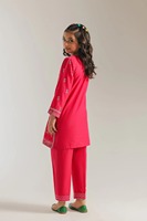 Robe élégante pour filles, rose, décontractée, ethnique, indienne, pakistanaise, brodée, dessinée à la main, été, entièrement cousue, anti-humidité, séchage rapide