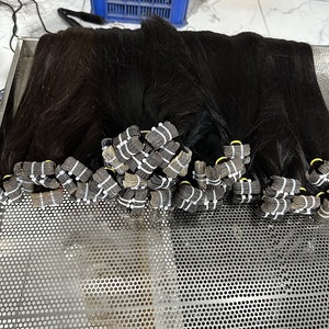 Extensiones de Cabello Natural de Alta Calidad, Cabello Humano de un Solo Donante, 100% Cabello Virgen Vietnamita, Precio al por Mayor, Liso - Product Image 4