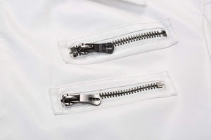 Chaqueta Bomber de cuero de alta calidad 2025 personalizada para otoño e invierno, chaqueta de cuero de nuevo estilo con cremallera de manga larga para hombres y mujeres - Product Image 4