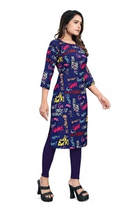 Boutique Designer Exclusive Party Collection Indian and Pakistani Ready-to-Wear Digital Print <b>Kurti</b> Customizable - Product Image 4