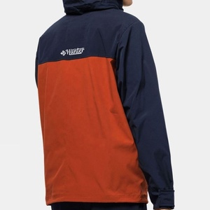 Chaqueta de exterior para hombre, cortavientos con logotipo personalizado, informal, transpirable, de manga larga, con cuello, con capucha, chaqueta deportiva para senderismo - Product Image 2