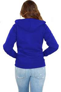 Sweat à capuche zippé surdimensionné et lourd avec logo personnalisé pour femmes Winter Essentials Front Comfortable Plain Zip Sweatshirt pour dames - Product Image 2