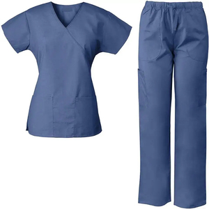Wholesale Top Selling <b>Doctors</b> And Nurses Scrub Nursing Uniform <b>Sets</b> Medical Scrub Hospital Suit Custom Made Scrub Suits - Product Image 3