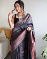 Gamme exquise de vêtements de fête de mariage en soie de coton doux Étole de saree traditionnelle à la mode de haute qualité pour les mariées en Viscose