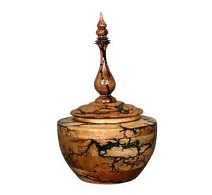 Urne de crémation en bois pour les cendres humaines adultes avec le polonais lisse élégant pour l'usage commémoratif et d'affichage - Product Image 4