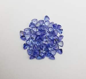 10 CT tanzanite ธรรมชาติ Tanzanite ล้านล้านตัดหลวมอัญมณี14ชิ้น6มมสีฟ้าตัดโดยใช้วัสดุทำเครื่องประดับ - Product Image 3