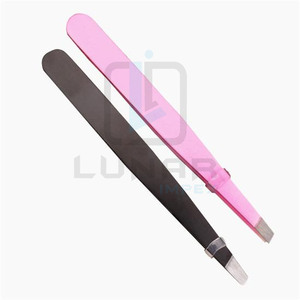 Pinzas para cejas fáciles de usar con punta inclinada, elimina el vello facial o de Cejas no deseado, longitud razonable - Product Image 4