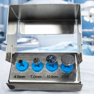 Intense Surgical Manual Stainless Steel 4pcs Dental <b>Saw</b> Disks Kit Professional Tools for <b>Bone</b> Grafting Implant Surgery Dental - Product Image 3