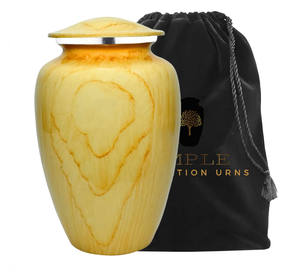 โกศหินอ่อนสีเหลืองลายพิมพ์สไตล์ยุโรปสำหรับบรรจุอัฐิคน ทนทาน คุณภาพพรีเมียม เป็นมิตรกับสิ่งแวดล้อม และปรับแต่งได้ - Product Image 3