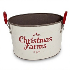 กระถางปลูกต้นไม้กลางแจ้งที่มีพื้นผิวเป็นโลหะสำหรับดอกไม้ตามฤดูกาลการจัดวางต้นสนและต้นคริสต์มาส - Product Image 5