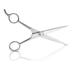 Professionnel 5 \ "Meilleur Salon En Acier Inoxydable Ciseaux De Coupe De Cheveux Poignée En Céramique Lame Tranchante Rasoir Bord Barbe Fix Repose-Doigt - Product Image 1