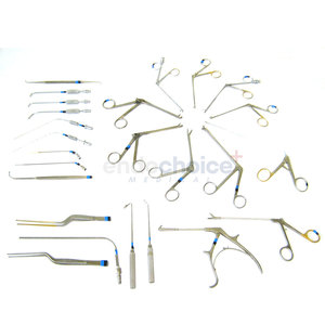 Juego de instrumentos ENT completo básico para uso clínico y quirúrgico para profesionales médicos Material de acero inoxidable - Product Image 5