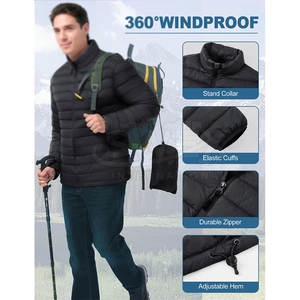 Vêtements d'hiver Offre Spéciale vestes d'hiver à bulles compressibles pour hommes dernière conception fabriquée au Pakistan veste d'hiver à bulles compressible pour hommes - Product Image 6