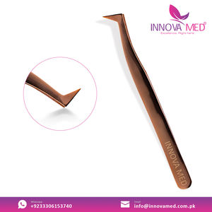 Pinzas de pestañas de visón con logotipo personalizado para extensión de pestañas Herramientas de belleza hechas a mano disponibles en todos los colores Etiqueta privada - Product Image 3