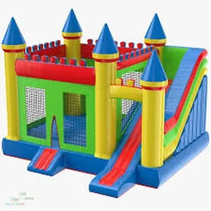 Inflatable <b>Castle</b> with Tower <b>Bounce</b> House - Product Image 1