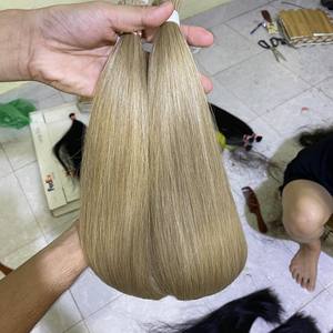 Extension de cheveux brésiliens naturels, extensions de cheveux humains en vrac, lisses, teintés à Double dessin, vente chaude - Product Image 6