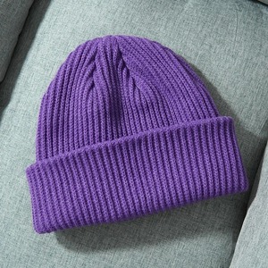 Gorro de Cachemira 100% Premium de Punto Sin Costuras, Tejido Entero, para Mujer y Hombre, Gorro de Invierno, Suave, Acanalado, Estilo Pescador - Product Image 6