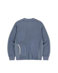 Custom High Quality 100% Cotton Crew Neck Sweatshirt Oversized Heavyweight 3D Printed Embroidered Ribbed Hem Plain Fleece Style - Product Image 4