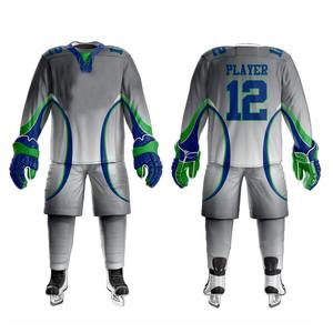 Customized Best Quality New Style Ice Hockey Uniform <b>Sets</b> Wholesale Heat-Transfer Printed Polyester/Cotton Unisex - Product Image 5