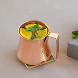 Tasse en cuivre avec poignée en acier inoxydable Cuivre à boire poli miroir brillant sur mesure avec une qualité supérieure - Product Image 6