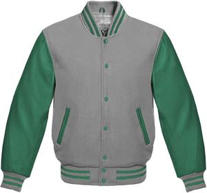 Vestes universitaires en cuir de laine personnalisées respirantes Vêtements unisexes Saison d'hiver Vestes en cuir de laine de haute qualité pour hommes Service OEM - Product Image 1