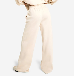 Pantalones de pierna ancha de gran tamaño de alta calidad para mujer, pantalones de sudor 100% de algodón, pantalones personalizados, pantalones de chándal holgados Acampanados para mujer - Product Image 2