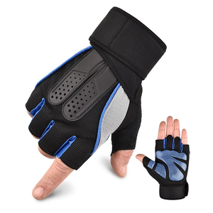 Custom Leather Fitness Gloves <b>for</b> Men and <b>Women</b> Full-Palm Ventilated <b>Weight</b> Lifting Gym Workout Gloves with <b>Wrist</b> Wrap Support - Product Image 1