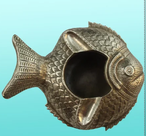 Precio a granel Juego de 3 peces ángel de latón Decoración para colgar en la pared Tres placas de pared de peces de latón Mediados de siglo Pescado de latón - Product Image 5