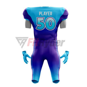 เสื้อเจอร์ซีย์อเมริกันฟุตบอลสำหรับผู้ชายชุดอเมริกันฟุตบอลแบบสั่งทำขนาดโลโก้และพิมพ์ซับลิเมชันตามสั่ง - Product Image 6