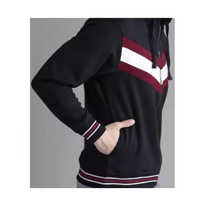 Sudaderas con capucha de tendencia informal para hombres y mujeres 100% algodón bordado de gran tamaño con cuello con capucha patrón sólido frente otoño servicio OEM - Product Image 3