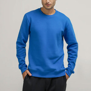 Prix de gros Sweatshirts à manches longues pour hommes/Sweatshirts pullover unis teints et à séchage rapide pour hommes à vendre - Product Image 1