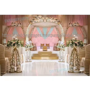 Mariage traditionnel du sud de l'Inde Mandap DST en bois exportations haute qualité tendance mariages hindous Mandapams fabricants décor royaume-uni - Product Image 2