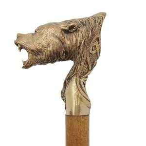 Bastón victoriano con mango de latón dorado real para hombres y mujeres con asas de aluminio de latón al por mayor - Product Image 2