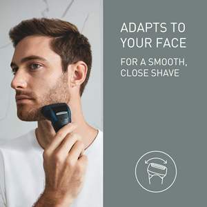 Afeitadora Eléctrica Recargable para Hombre, para Uso en Seco y Húmedo, con Cabezal Flotante de 3 Cuchillas, Lavable, para Piel Sensible, Resistente al Agua IPX7 - Product Image 5