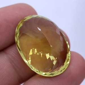 Piedra Preciosa de Citrino Suelta Súper Limpia, Color Amarillo Natural, Corte Ovalado Facetado, Gran Tamaño, Calidad Superior, Certificada por Terceros, en Oferta - Product Image 4