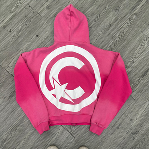 Conjunto de 2 Piezas de Sudadera con Capucha y Pantalones Deportivos Vintage con Lavado Ácido, Diseño 2025, Ropa Urbana con Pedrería para Hombre - Product Image 3