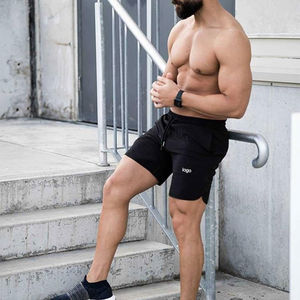 Short en maille personnalisable 7 pouces à micro-rayures blanches pour hommes Streetwear Short cargo solide à sublimation pour basket-ball - Product Image 3