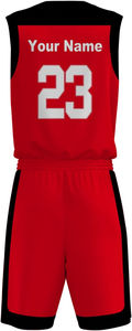 Uniforme de basket-ball OEM avec impression du logo de l'équipe, séchage rapide, 100% polyester, vêtements de sport personnalisés, maillot de sport pour adultes, transfert thermique, taille plus - Product Image 3