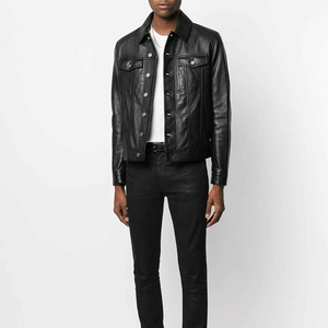 เสื้อโค้ทหนังมีปกทันสมัยสำหรับเสื้อแจ๊กเก็ตหนัง2025แฟชั่นดีไซน์เรียบง่าย - Product Image 5