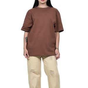 Nurak 2025 Camiseta extragrande de cuello redondo de algodón 100% de calidad superior para hombres y mujeres Bordado e impresión de logotipo personalizado - Product Image 1