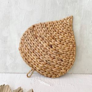 Water hyacinth <b>placemat</b> charger plates competitive price decorative weave fiber plate mats - Product Image 4